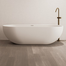 Benna Oval Solid Surface Freestanding Bath with Overflow